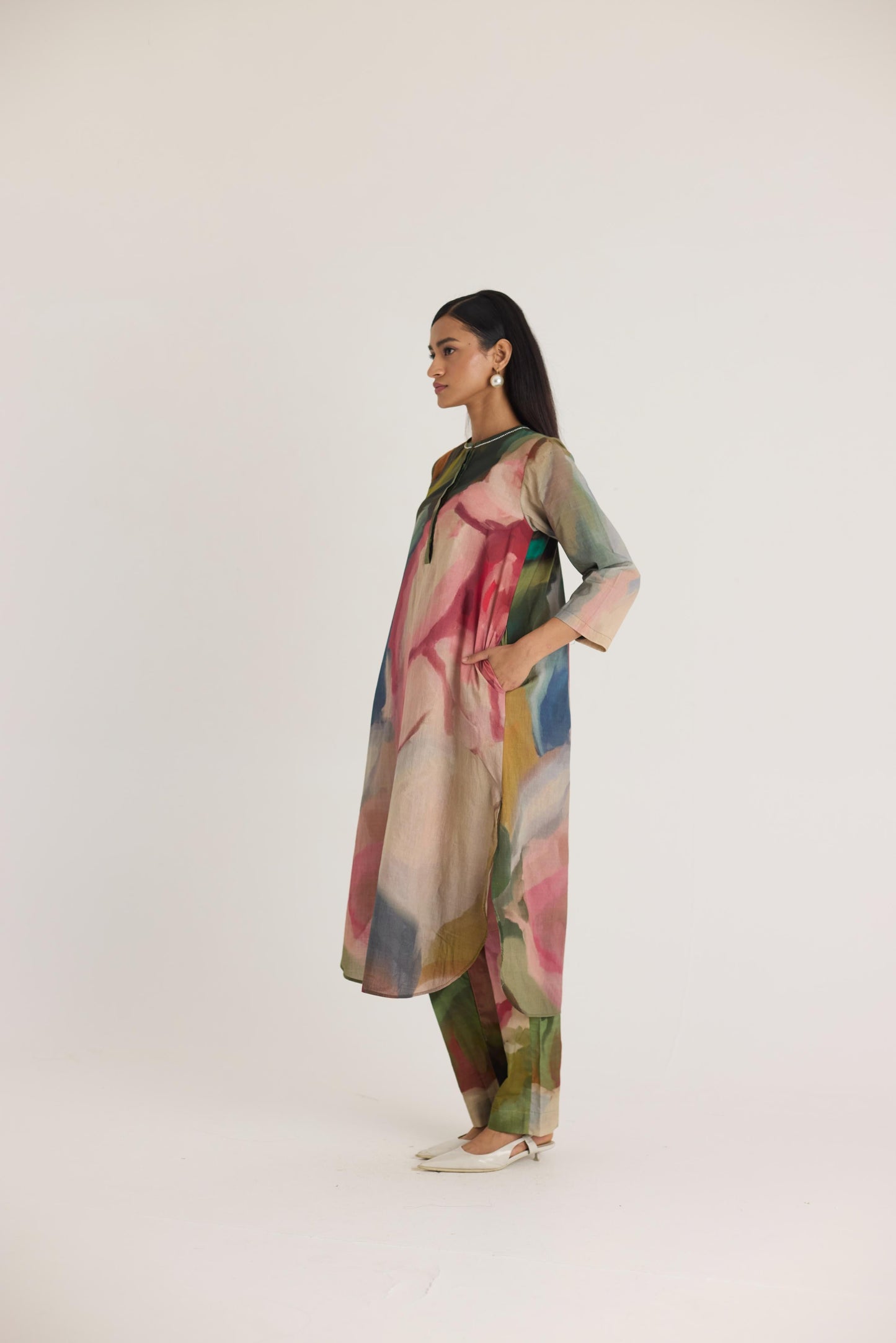Tilly Long Cotton Kurta Set