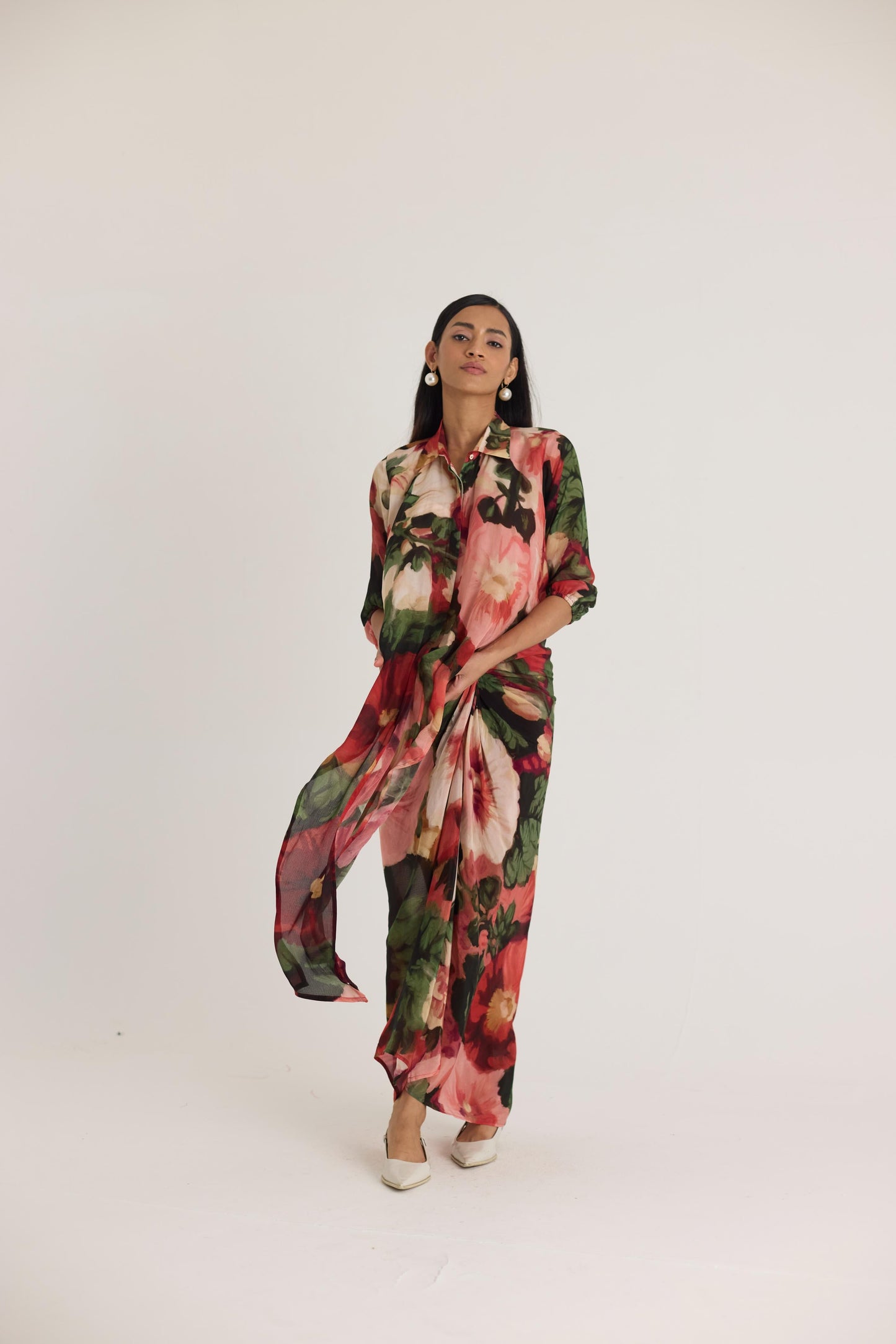 Scarlett Tie -up Top & Skirt Set