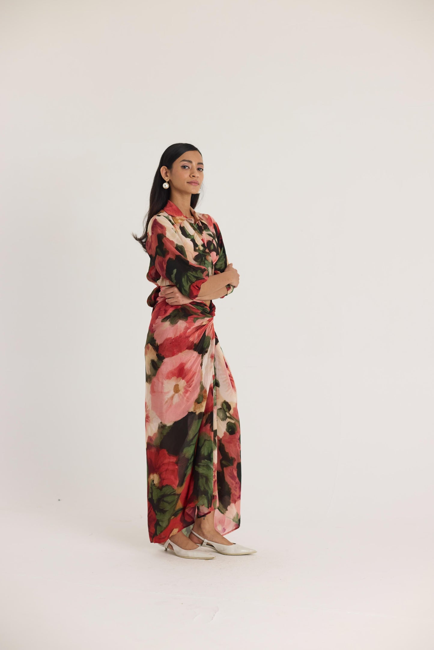 Scarlett Tie -up Top & Skirt Set