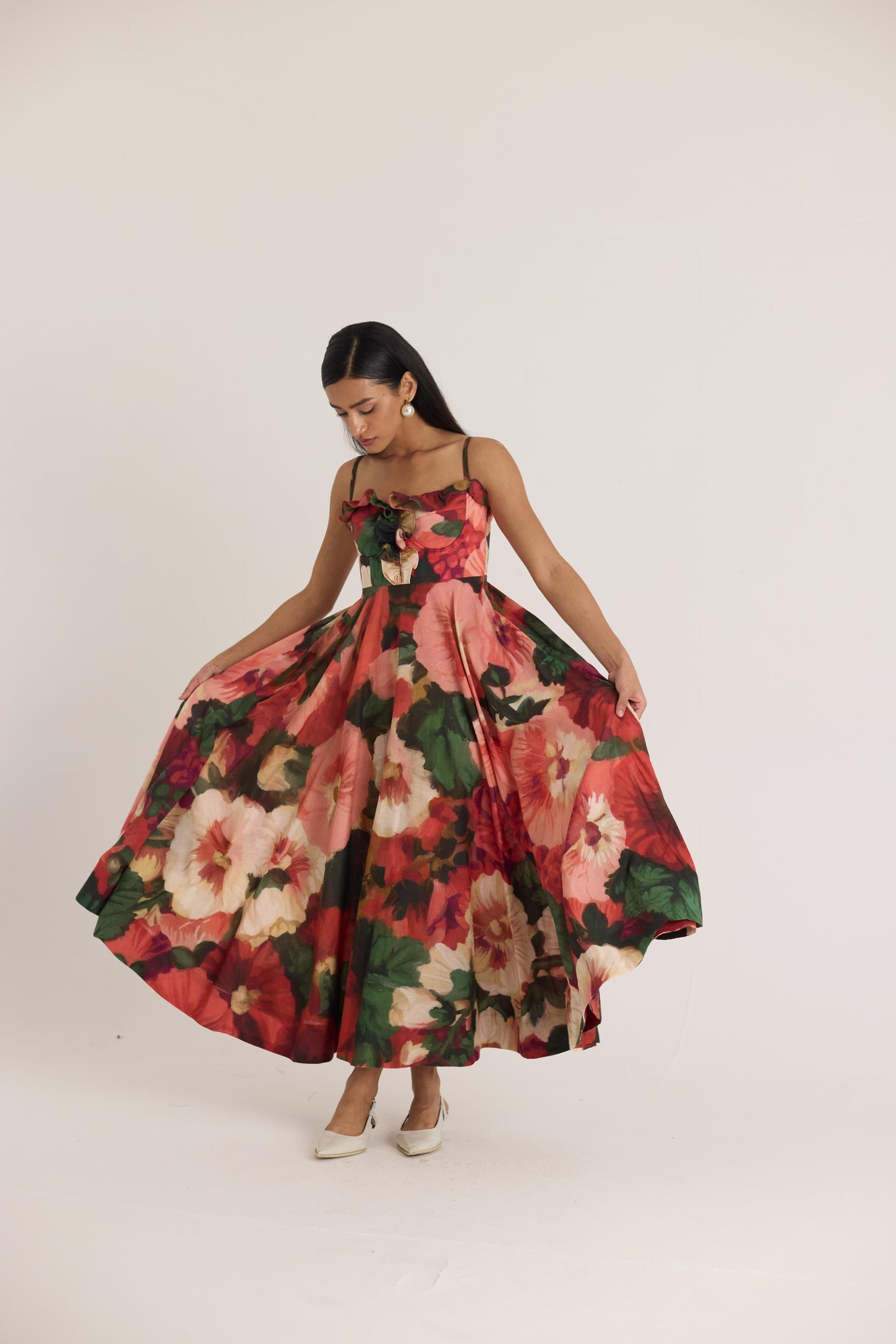 Scarlett Cotton Frill Dress
