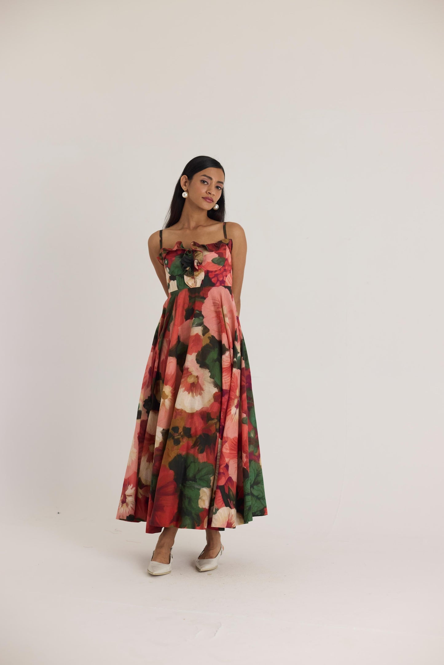 Scarlett Cotton Frill Dress
