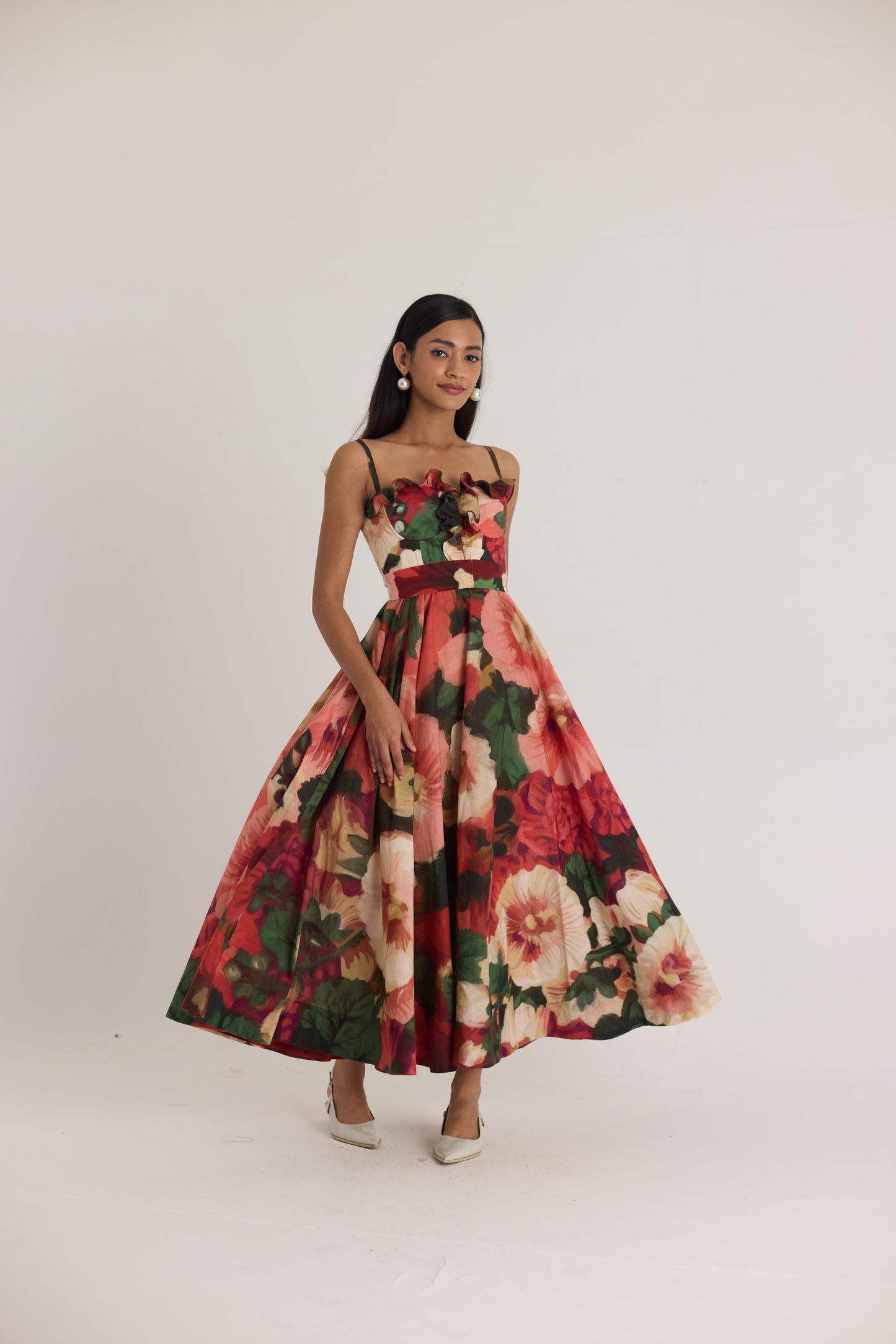 Scarlett Cotton Frill Dress