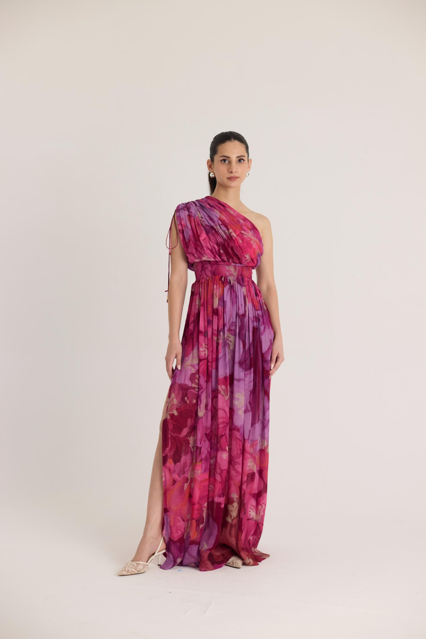 Violet One Shoulder Dress