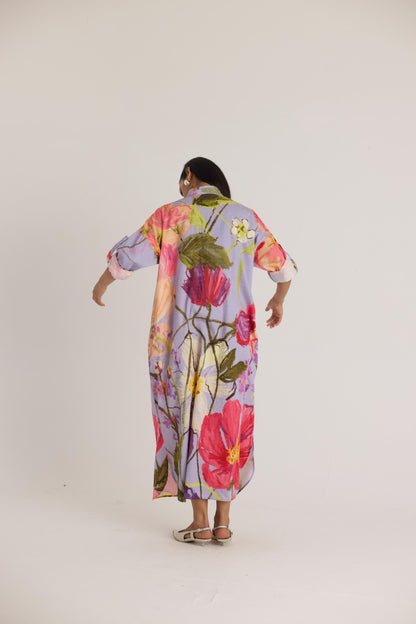 Dolly Purple Shirt Dress