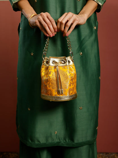 Bombay Bucket (Marigold Brocade)