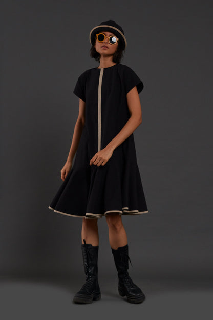 Black A-line Dress