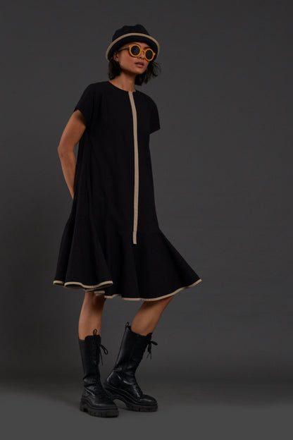 Black A-line Dress