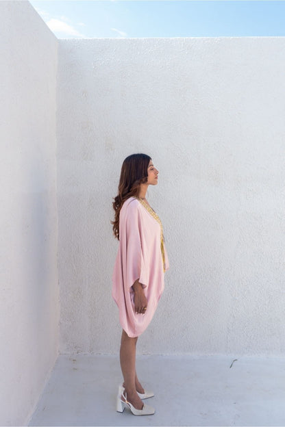 Pink Braided Short Cape