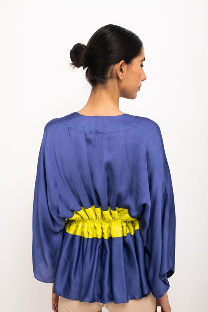 Blue-Neon Short Cape