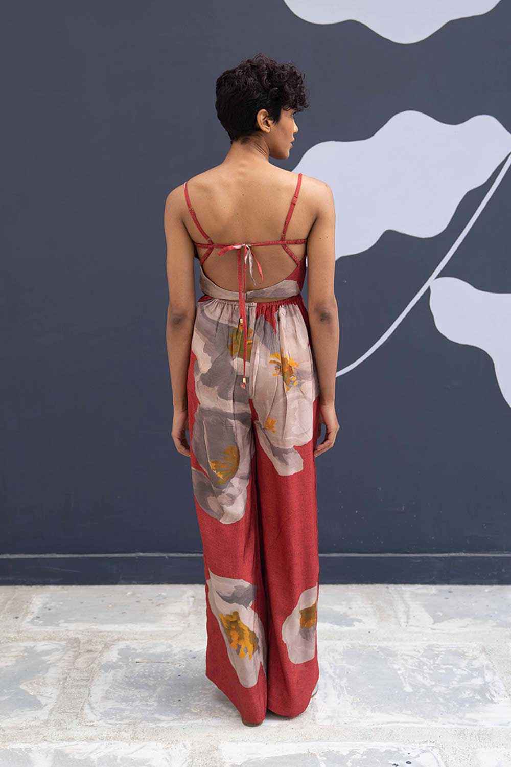 Red Poppies Jumpsuit