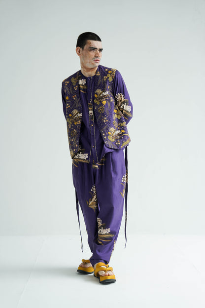 Amethyst Mens Embroidered Vest