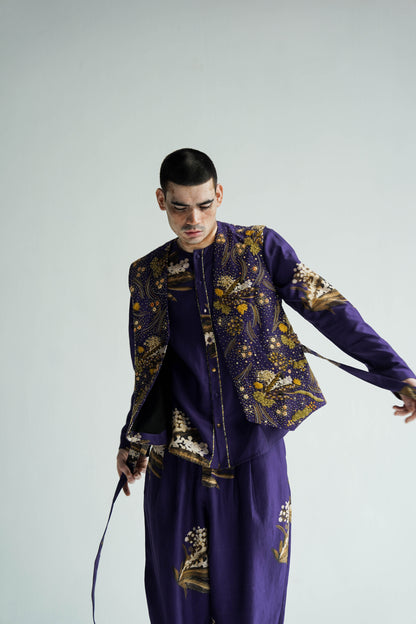 Amethyst Mens Embroidered Vest