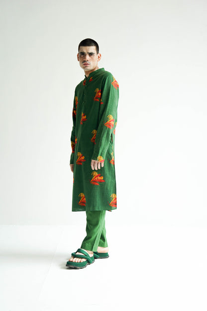 Green Firefly Kurta Set