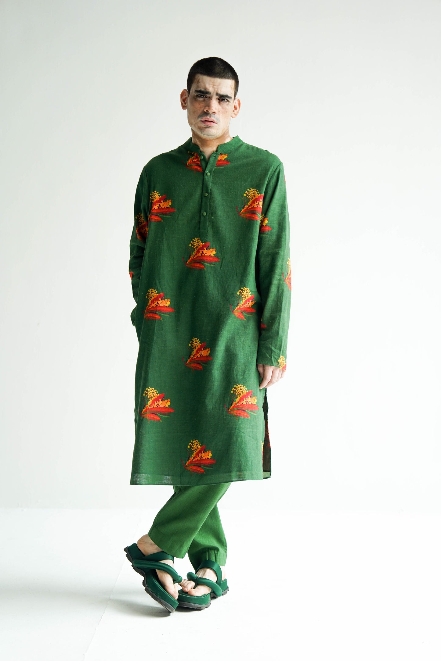 Green Firefly Kurta Set