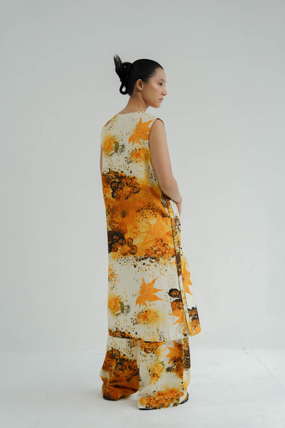 Mustard Florid Co-ord