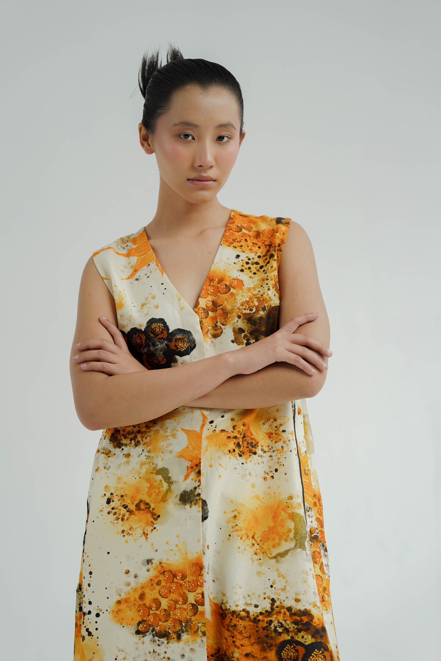 Mustard Florid Co-ord