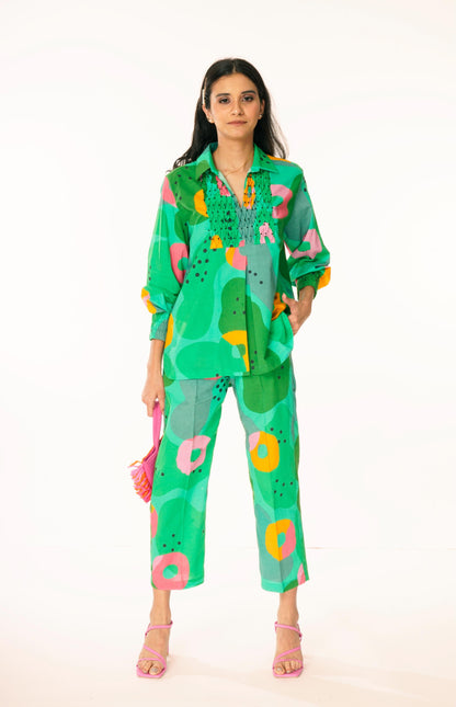 Bee Co-ord Set (Green Print)