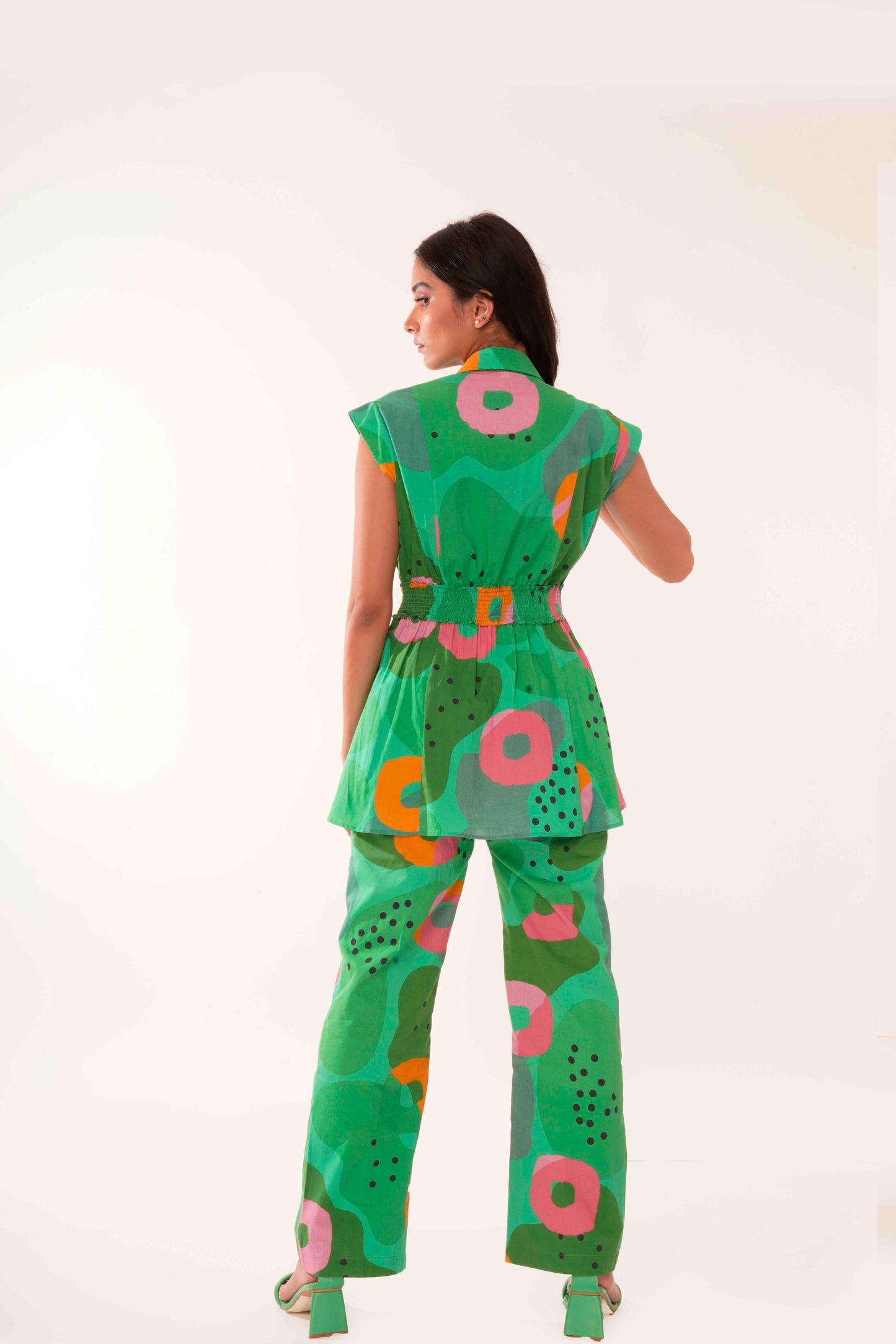 Beetle Co-ord Set (Green Print)