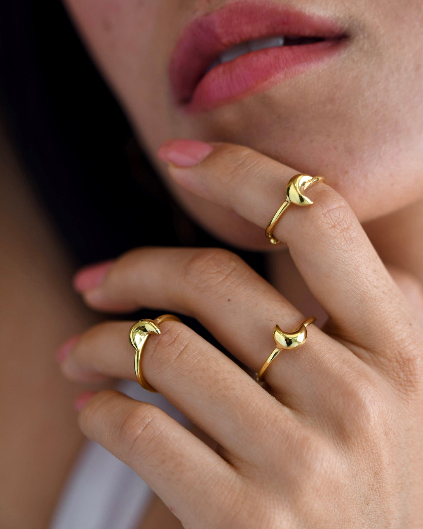 Stackable Moon Rings