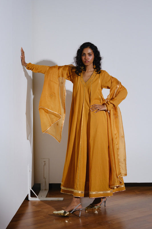 Kiran Gown With Dupatta
