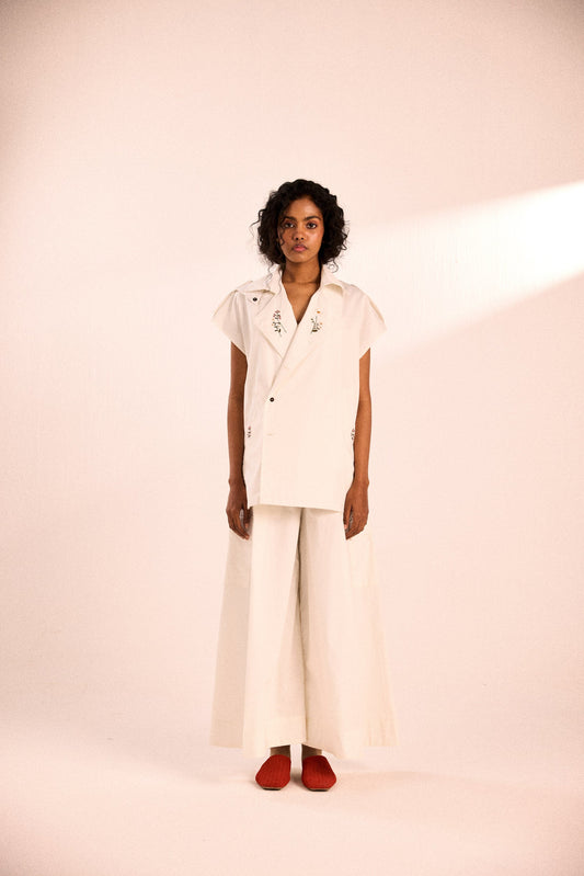 White Rose Pants