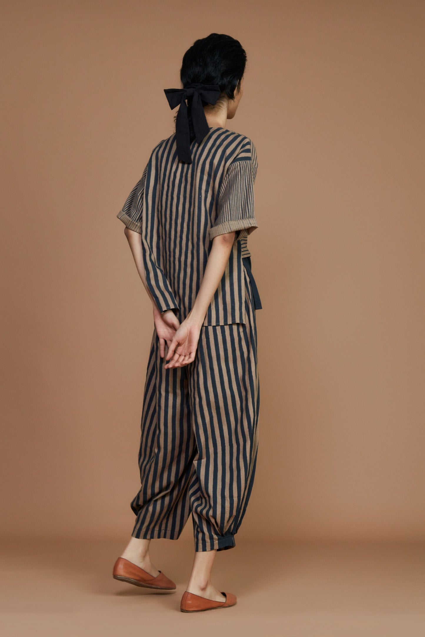 Brown with Charcoal Striped  NHERA PANT