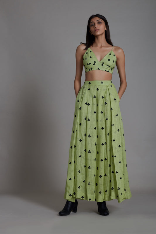 Club Lehenga-Green