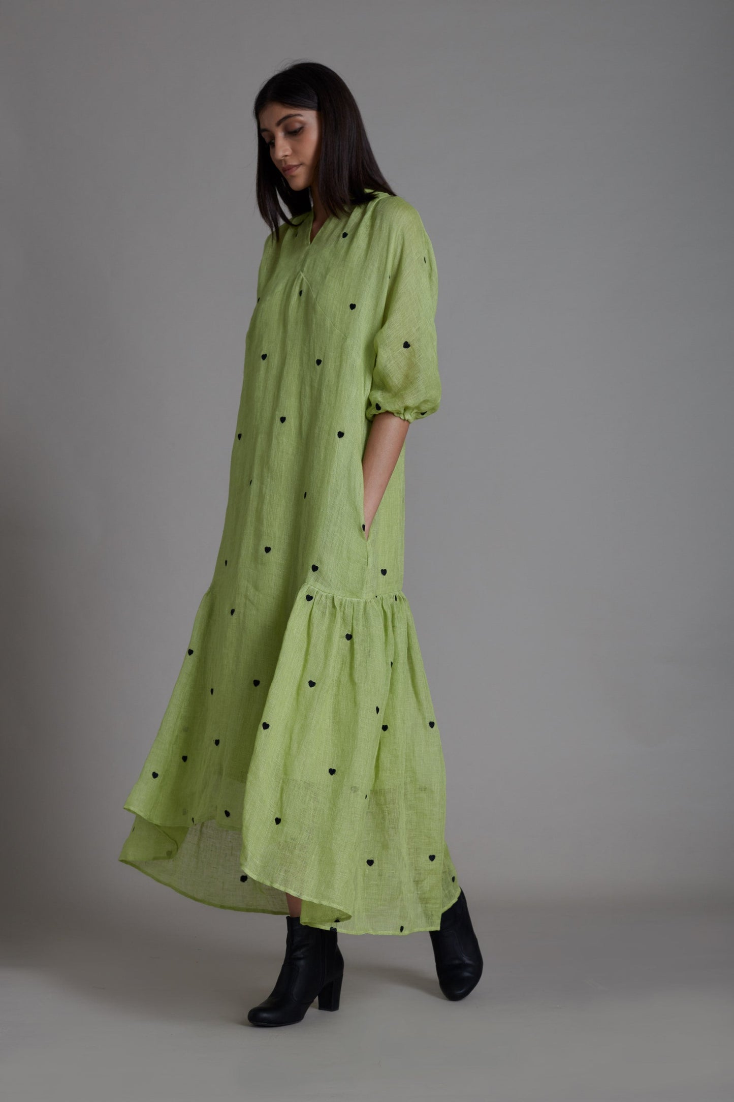 Queen Of Hearts Dress-Green