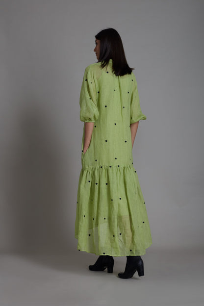 Queen Of Hearts Dress-Green