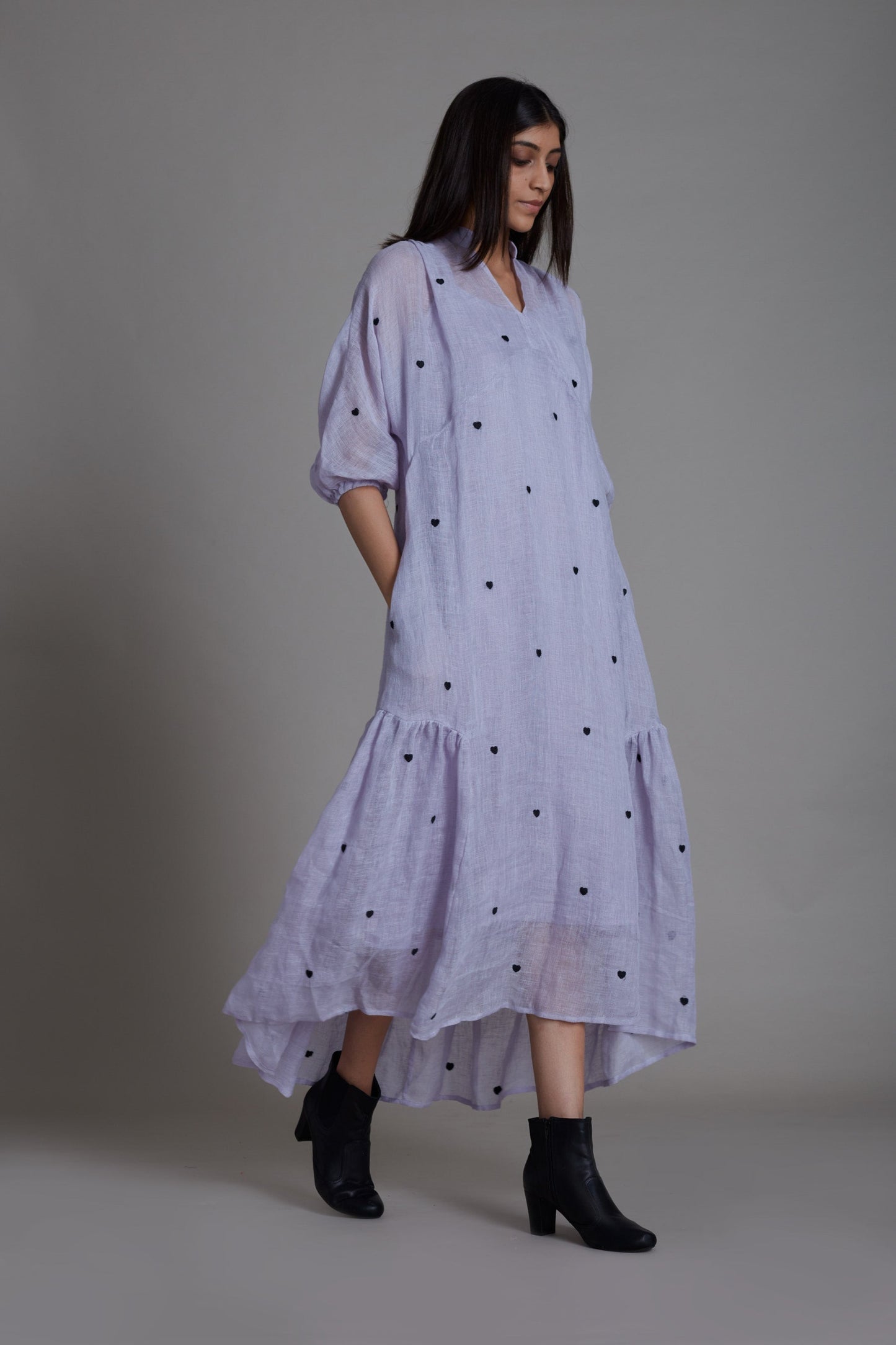 Queen Of Hearts Dress-Lavender