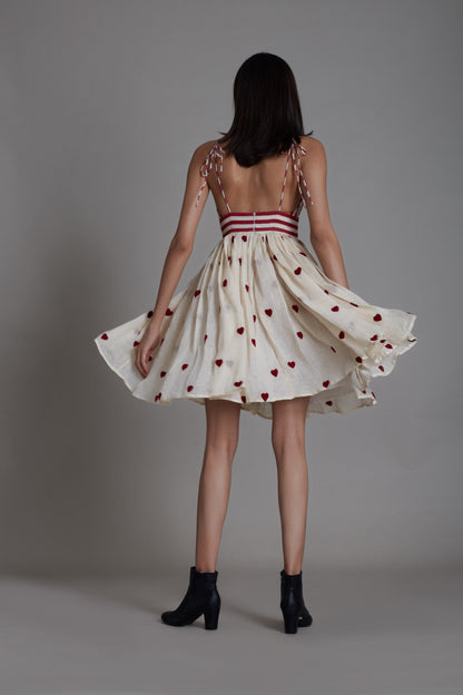 Rummy Dress-oatmeal Hearts