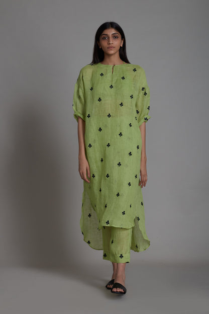 Trump Card Tunic Dress-Green