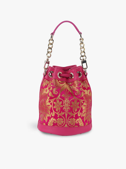 Bombay Bucket (Rani Pink Brocade)