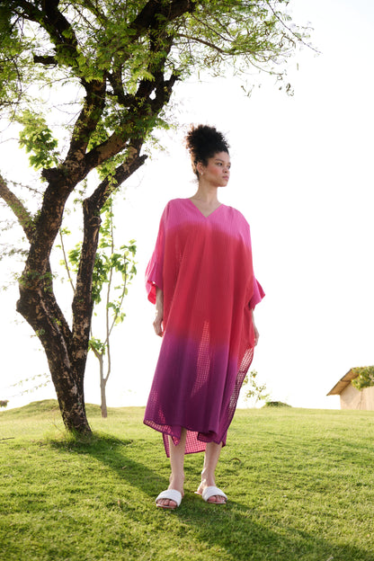 Angela Kaftan (Pink Red Purple Ombre)