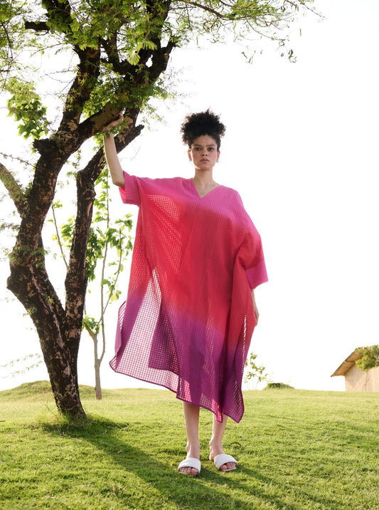 Angela Kaftan (Pink Red Purple Ombre)