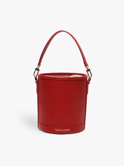 Barrel Potli (Bridal Red Leather)