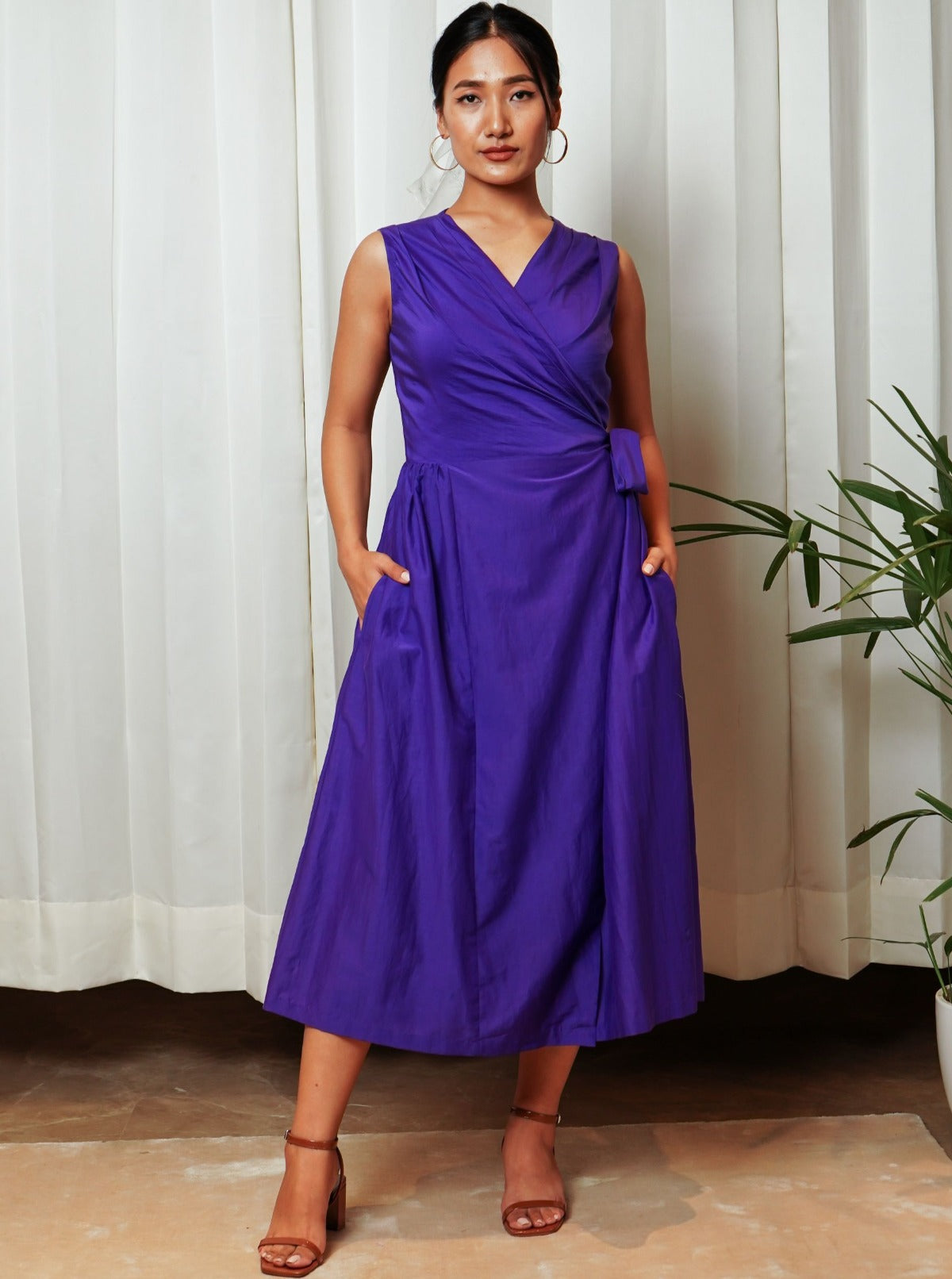 Purple Wrap Dress