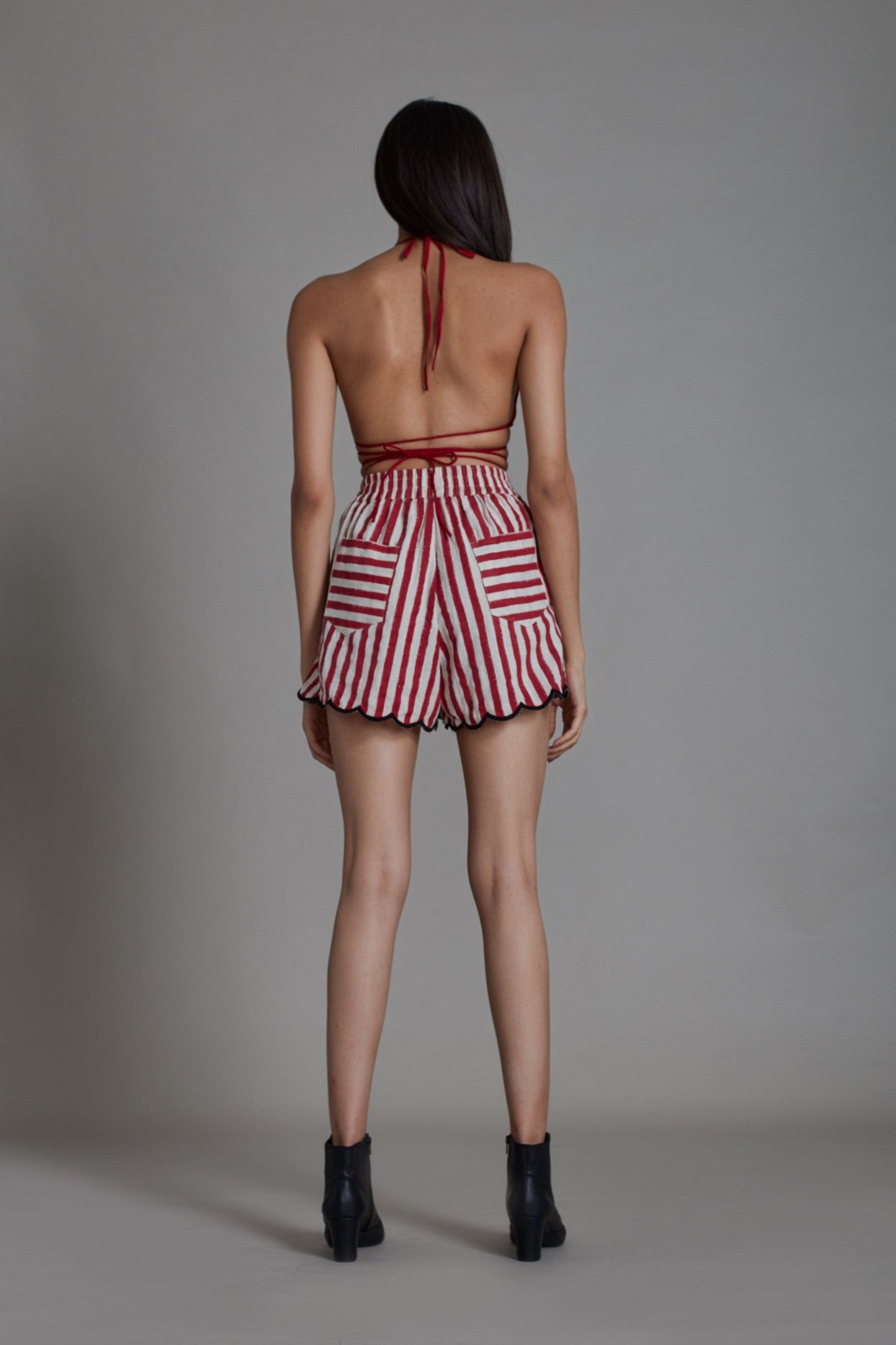 Scallop Set-Red Stripe (2 PCS)