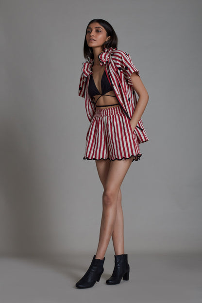 Stripe Tora Set-Red (3 PCS)