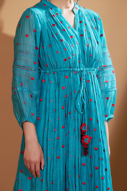 Rue Dress (Turquoise Blue)