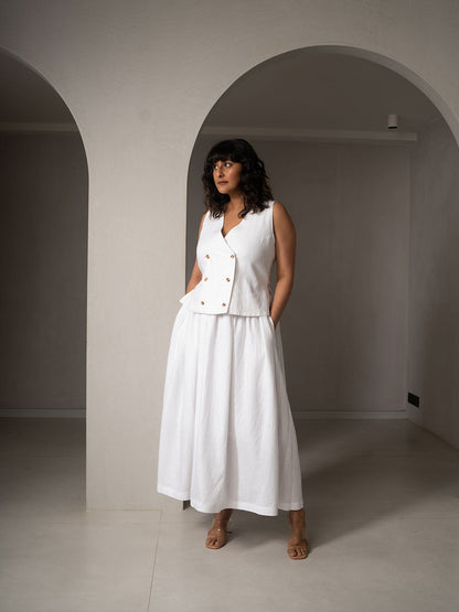 Amal Linen Skirt