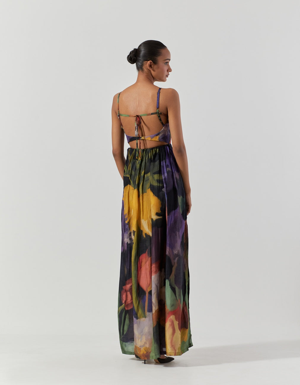 Multicolor Ivy Backless Dress