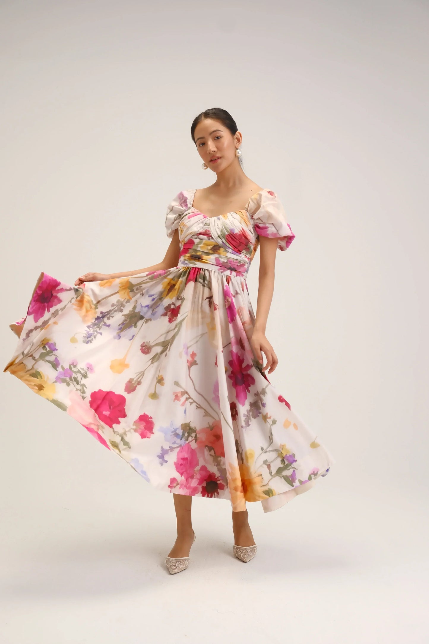 Maria Puff Sleeve Dress