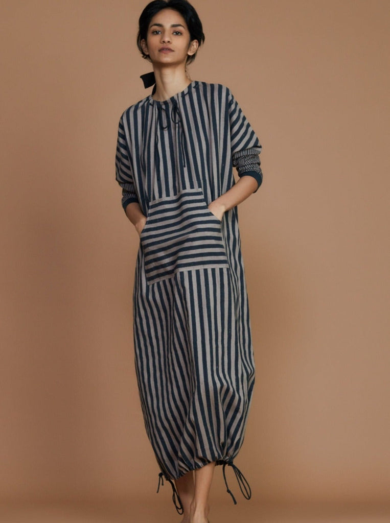 DS Grey Striped Dress